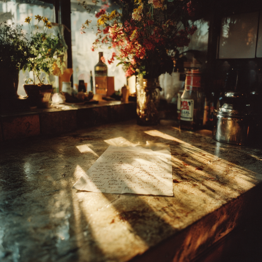 A note on a counter | Source: Midjourney