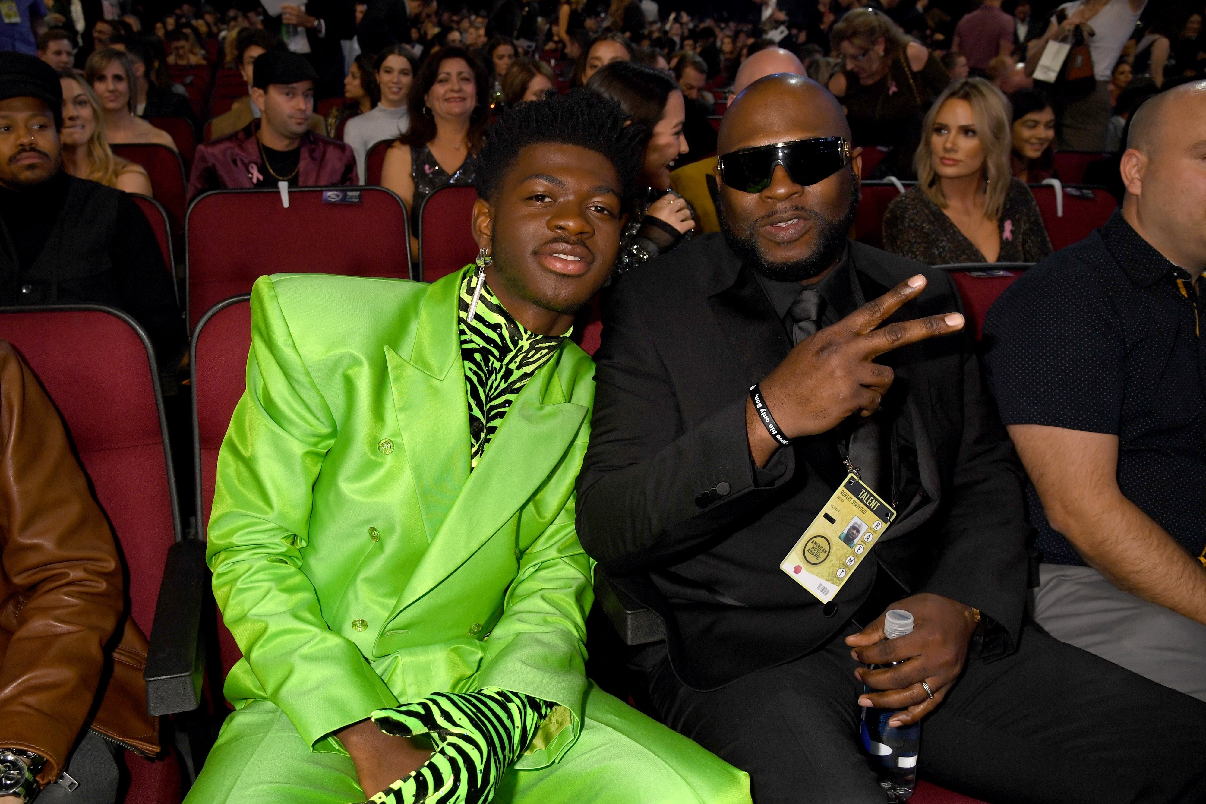  Lil Nas X and Robert Stafford attend the 2019 American Music Awards at Microsoft Theater on November 24, 2019, in Los Angeles, California. | Source: Getty Images