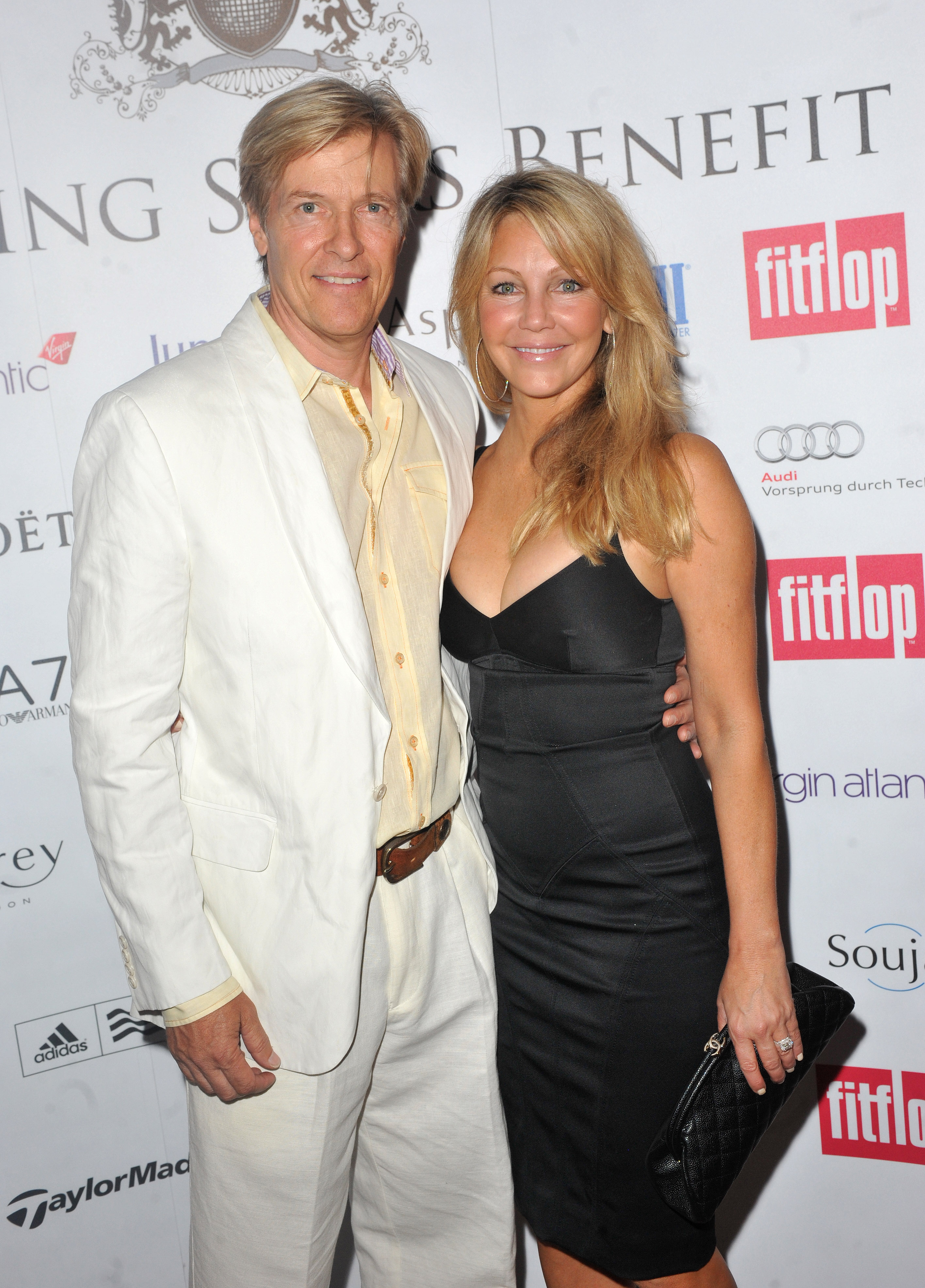 The actor and Heather Locklear attend the FitFlop Shooting Stars Benefit pairing dinner on August 3, 2011, in London, England. | Source: Getty Images