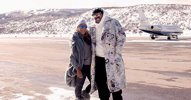 Steve Harvey's Wife Marjorie Enjoys Vacation in Hermès Fuzzy