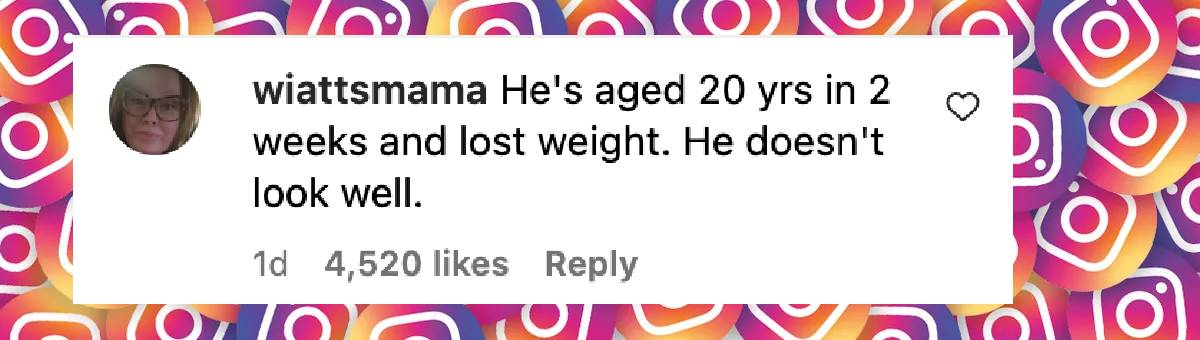 A fan comment on Ryan Reynolds, dated January 8, 2025 | Source: Instagram/enews