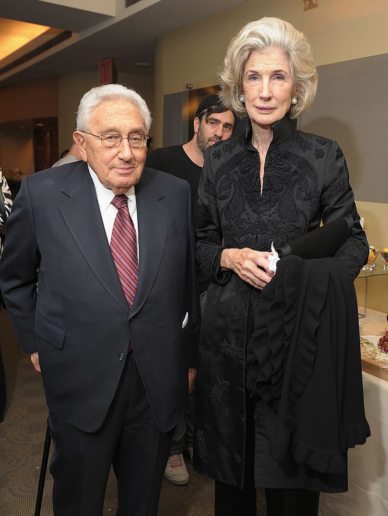 Henry Kissinger and Nancy Maginnes at the HBO screening of "Bobby Fischer Against The World" in 2011 in New York City | Source: Getty Images