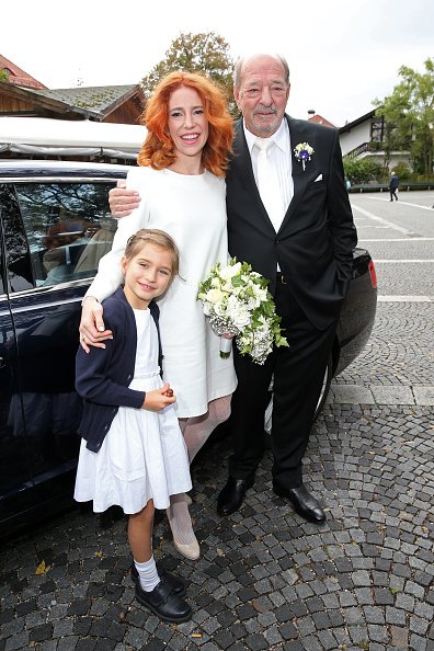 Ralph Siegel, Laura Käfer, Tochter Ruby Vivian, ihre Hochzeit, 2018, München | Quelle: Getty Images