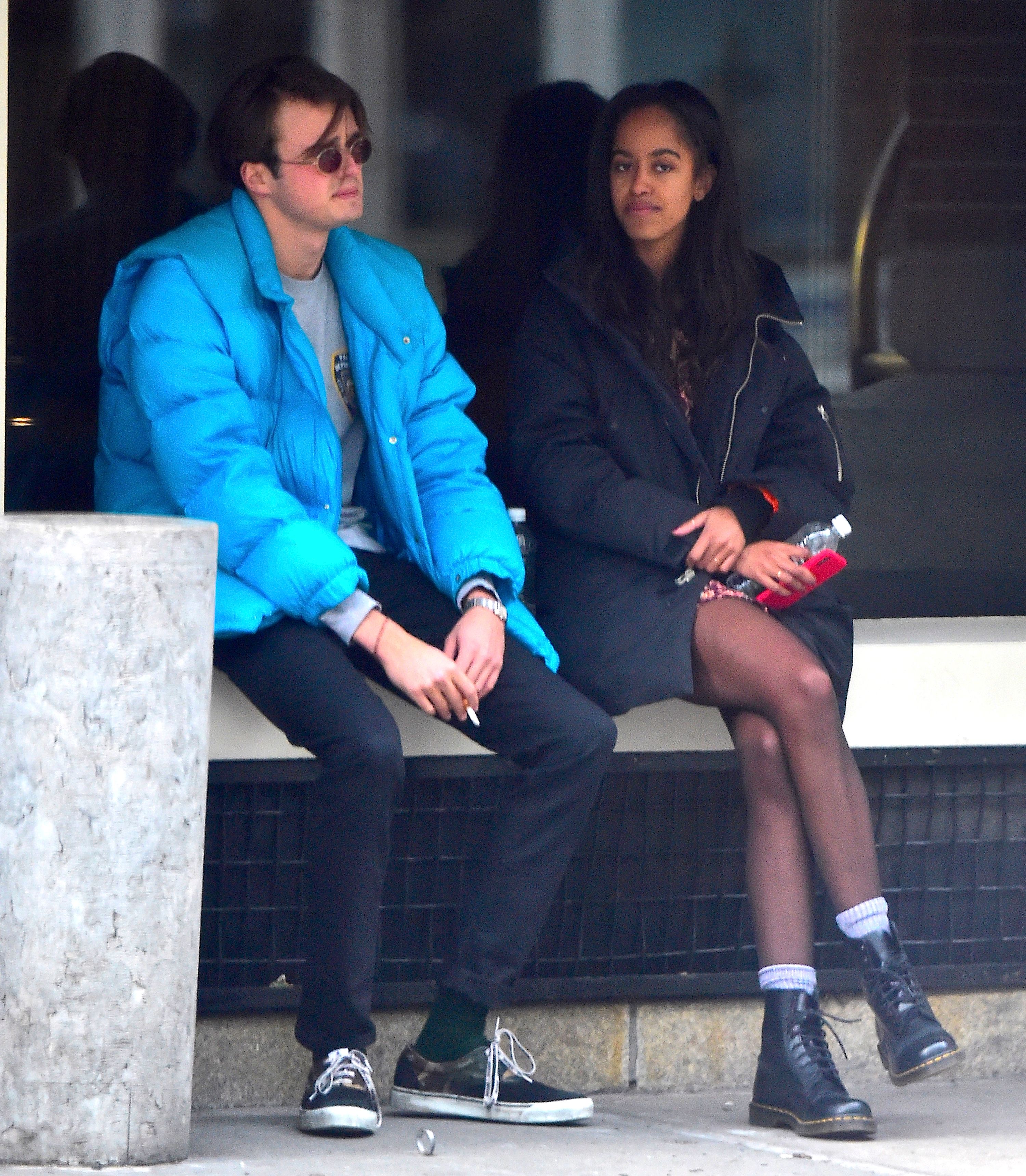 Rory Farquharson and Malia Obama are seen together on January 20, 2018 in New York City.  | Source: Getty Images