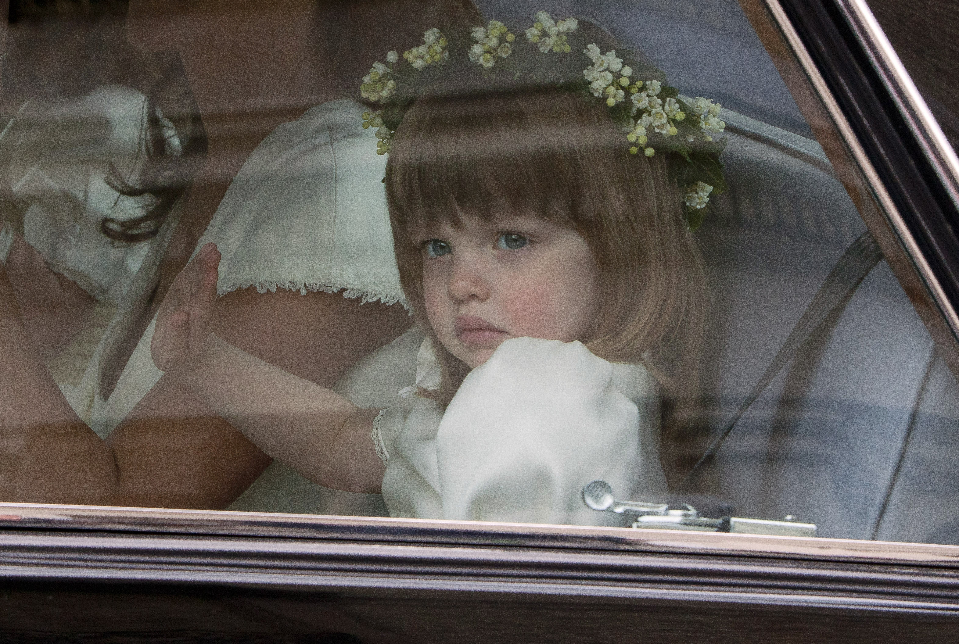 Bridesmaid Eliza Lopes, heading to Westminster Abbey ahead of the Royal Wedding between Prince William and Catherine Middleton in London, on April 29, 2011. | Source: Getty Images