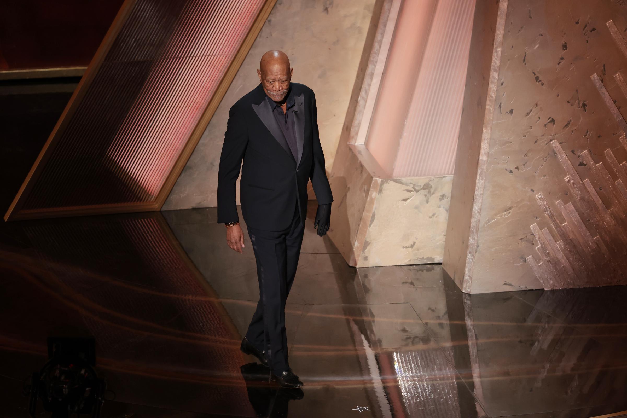 Morgan Freeman at the 97th Oscars held at the Dolby Theatre on March 2, 2025, in Hollywood, California. | Source: Getty Images