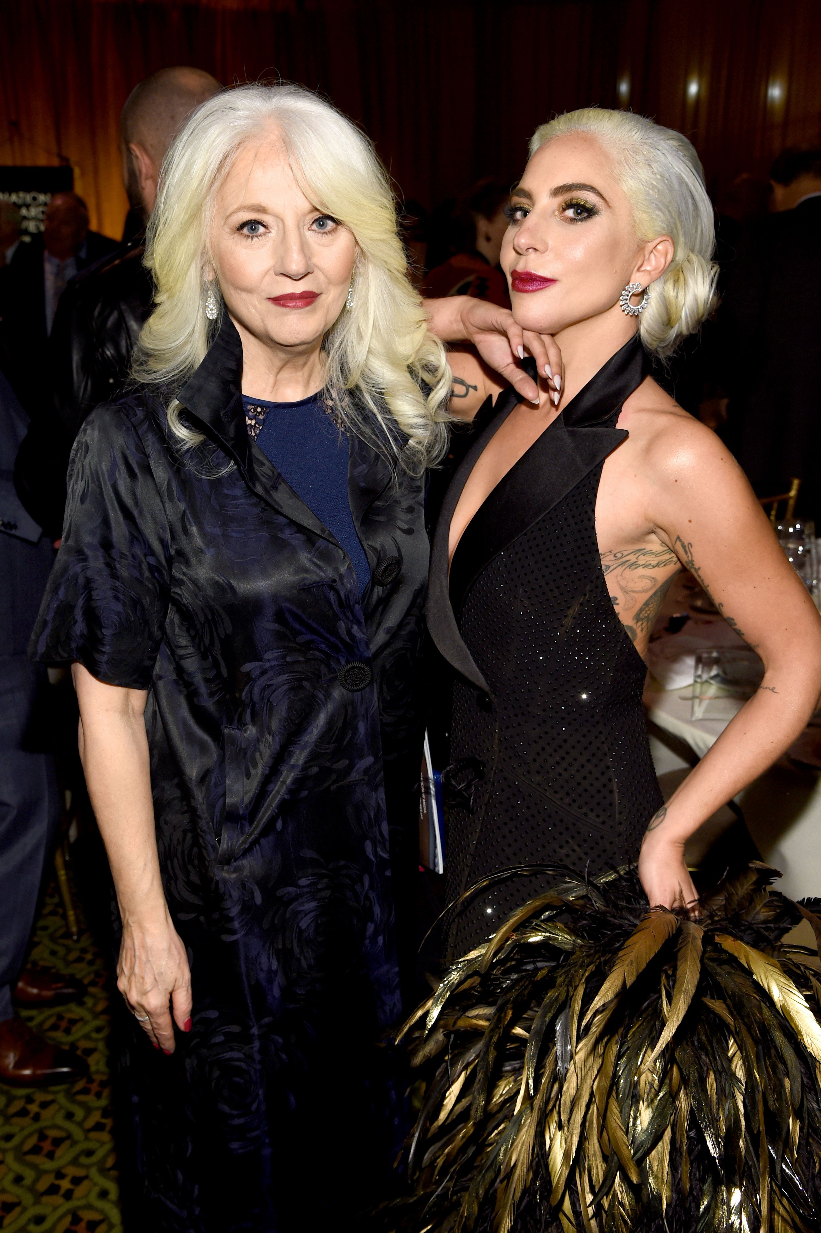 Cynthia Germanotta and Lady Gaga at the National Board of Review Annual Awards Gala at Cipriani 42nd Street on January 8, 2019 | Photo: Getty Images