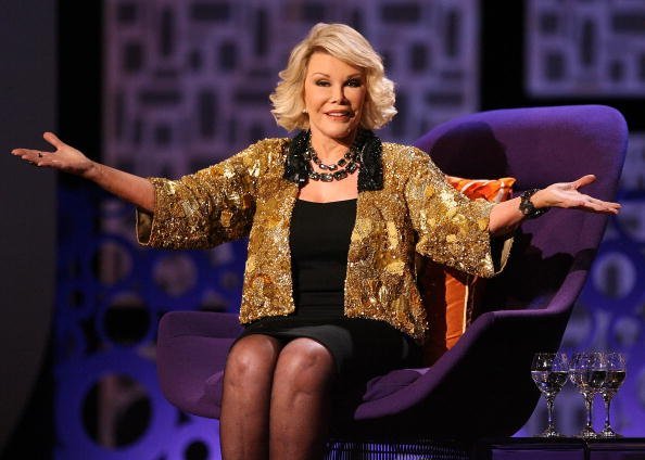 Joan Rivers onstage during Comedy Central's "Roast of Joan Rivers" | Image: Getty Images