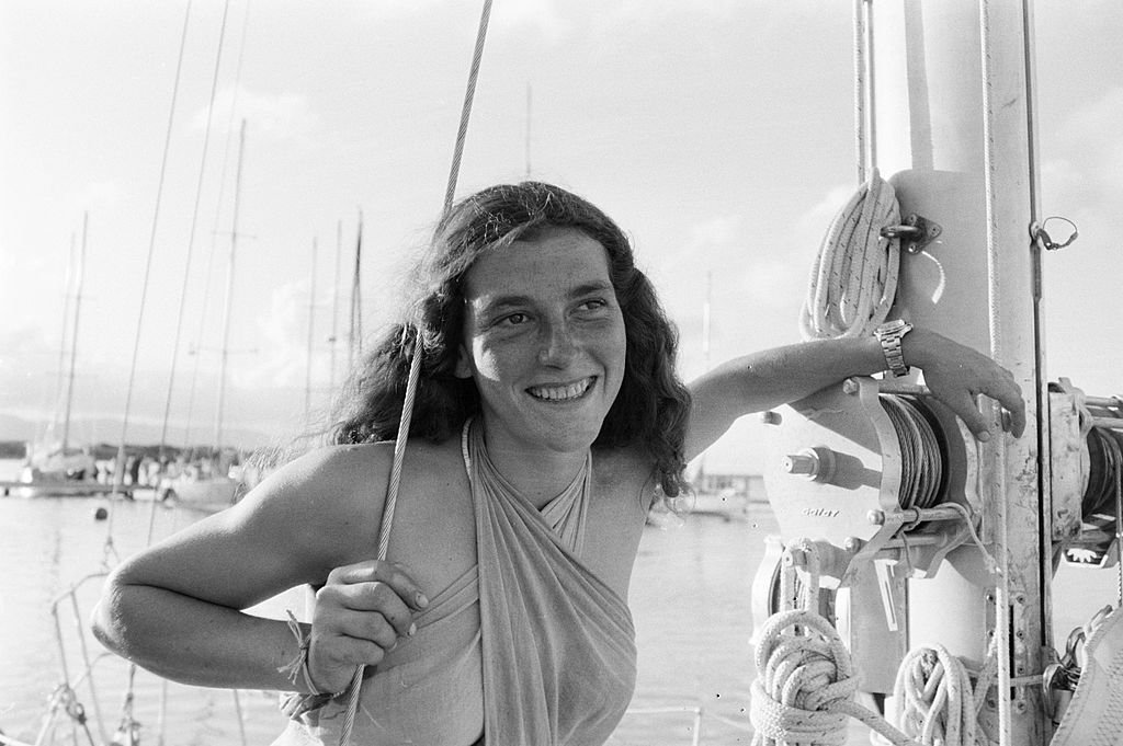 Florence Arthaud, en novembre 1978, première édition de la Route du Rhum I Photo : Getty Images