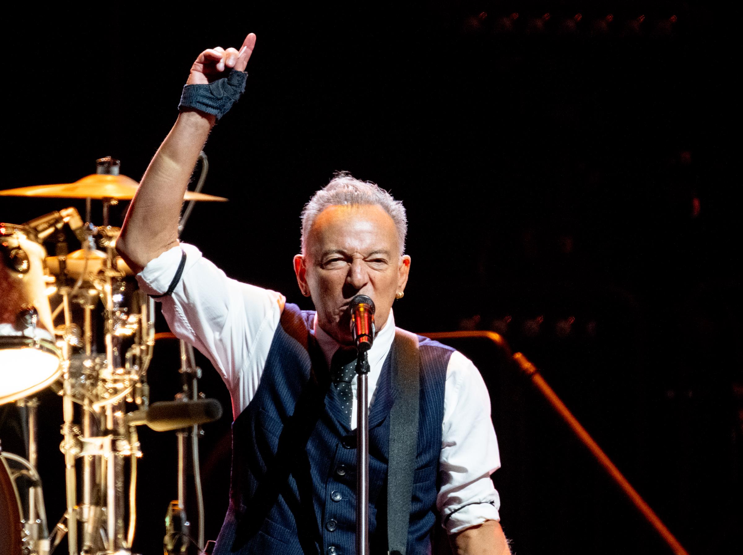Bruce Springsteen performs during the first night of his "The Land of Hopes and Dreams" tour at Co-op Live in Manchester, England, on May 14, 2025 | Source: Getty Images