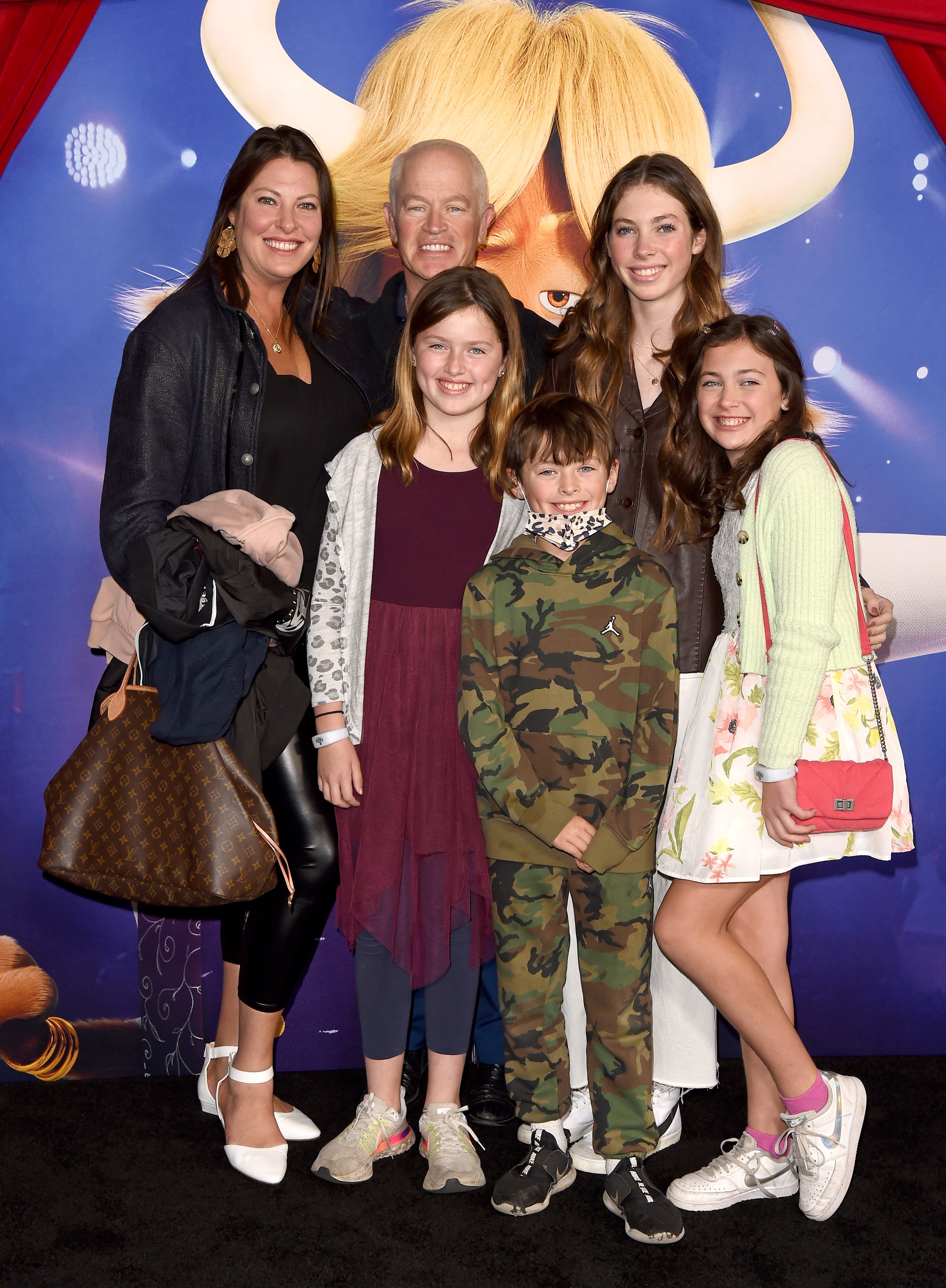 Ruve Robertson, Neal McDonough and family attend the Premiere of Illumination's "Sing 2" on December 12, 2021 in Los Angeles, California | Source: Getty Images