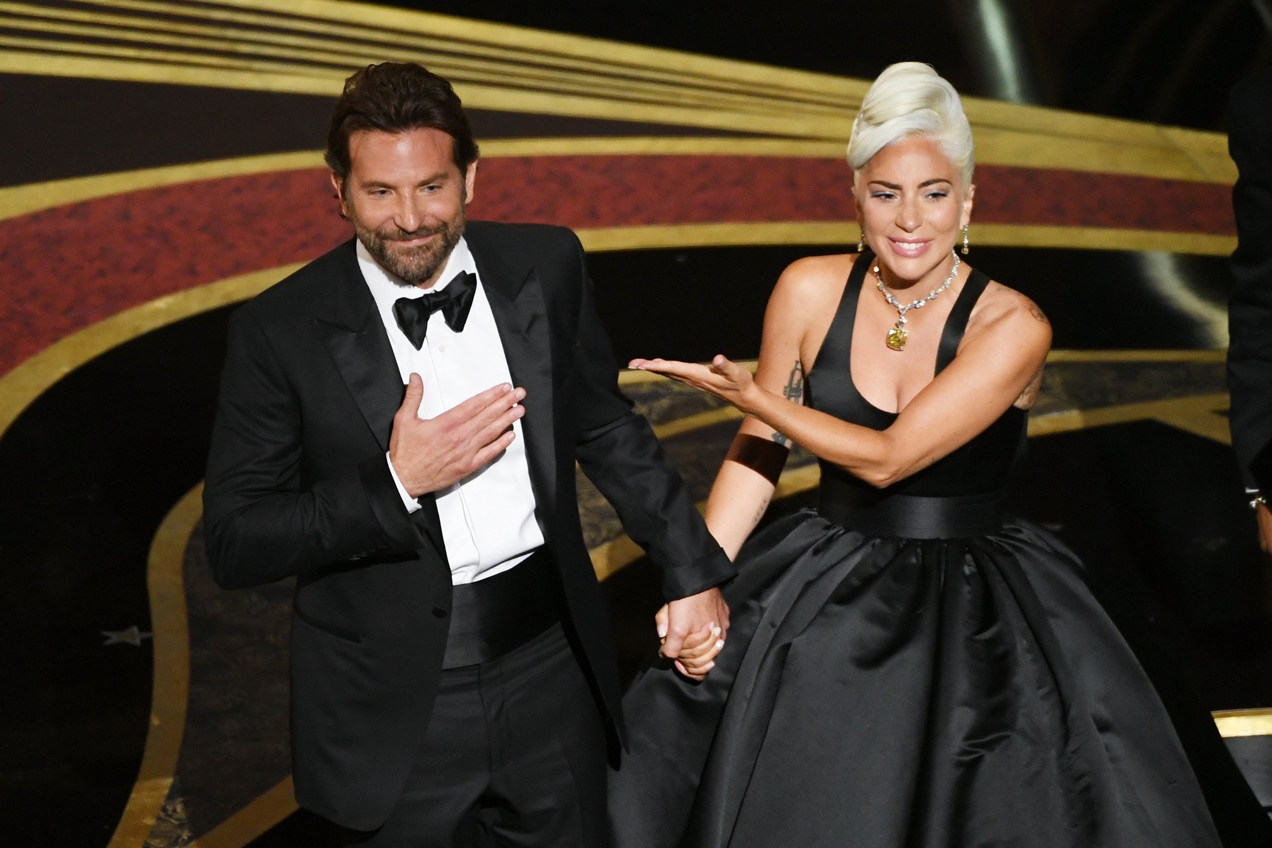 Bradley Cooper and Lady Gaga after performing "Shallow" at the Academy Awards | Photo: Getty Images