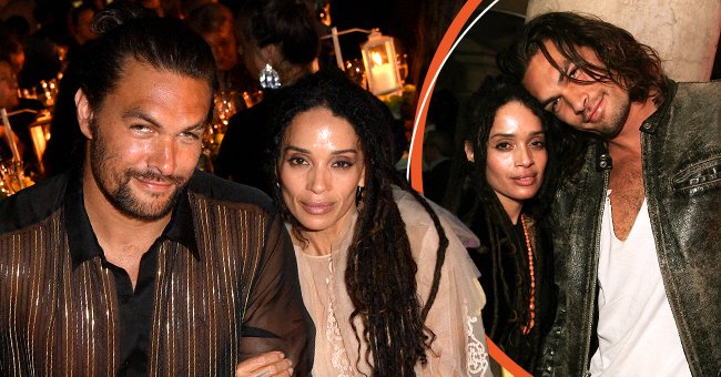 Actor Jason Momoa and actress Lisa Bonet during the Fendi Couture Fall Winter 2019/2020 dinner on July 04, 2019 in Rome, Italy. (R) Jason Momoa and Lisa Bonet at Entertainment Weekly's party held at Chateau Marmont on February 25, 2010 in Los Angeles, California. / Source: Getty Images