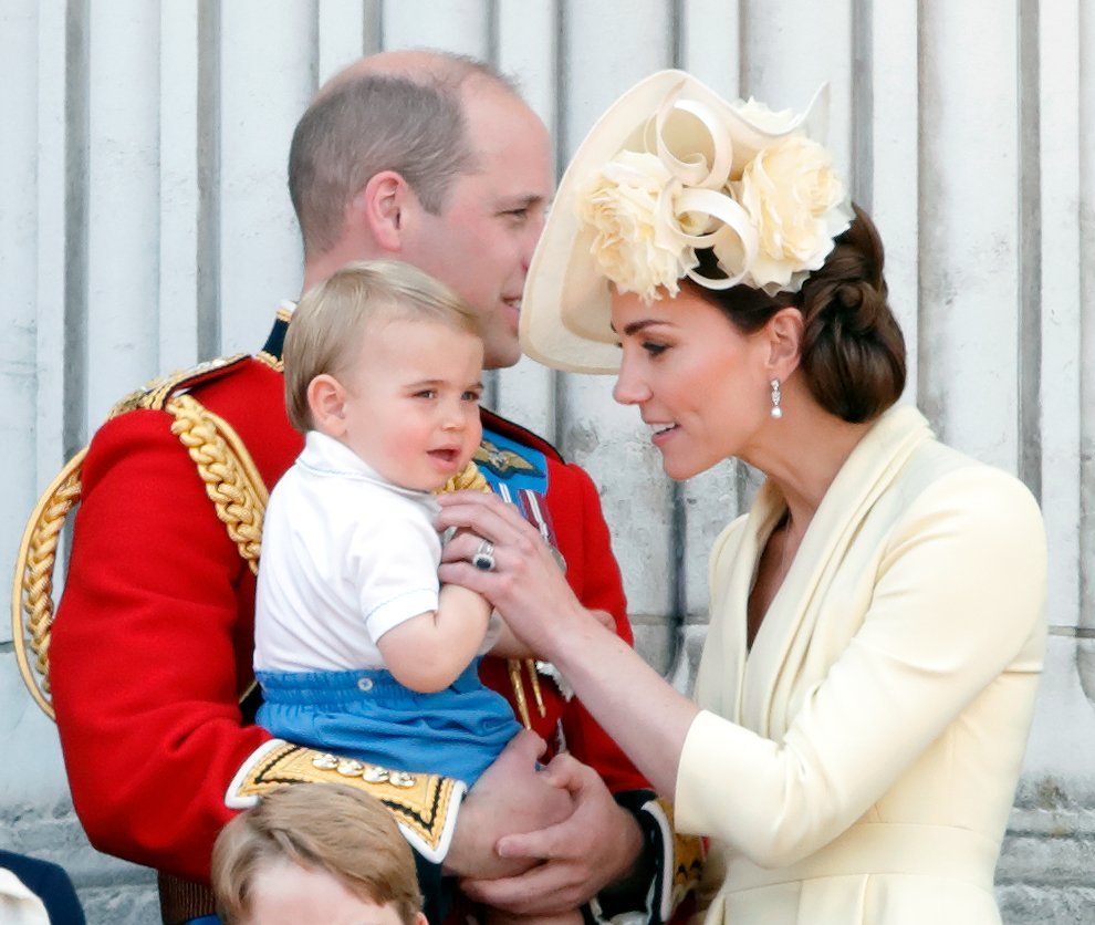The Duke and Duchess of Cambridge and their youngest son Prince Louis at Trooping the Color in June 2019 | Photo: Getty Images