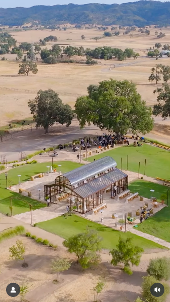 A bird's-eye view of the wedding venue. | Source: Instagram/lightcannonfilms