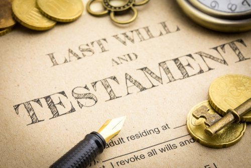 Close-up of documentation for a last will and testament. | Source: Shutterstock.