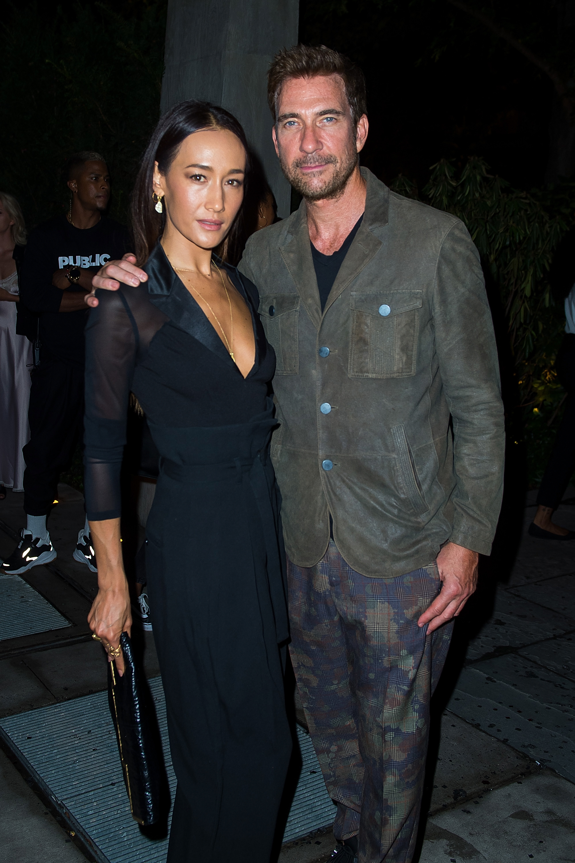 Maggie Q and Dylan McDermott are seen in the Lower East Side on October 4, 2018, in New York City | Source: Getty Images