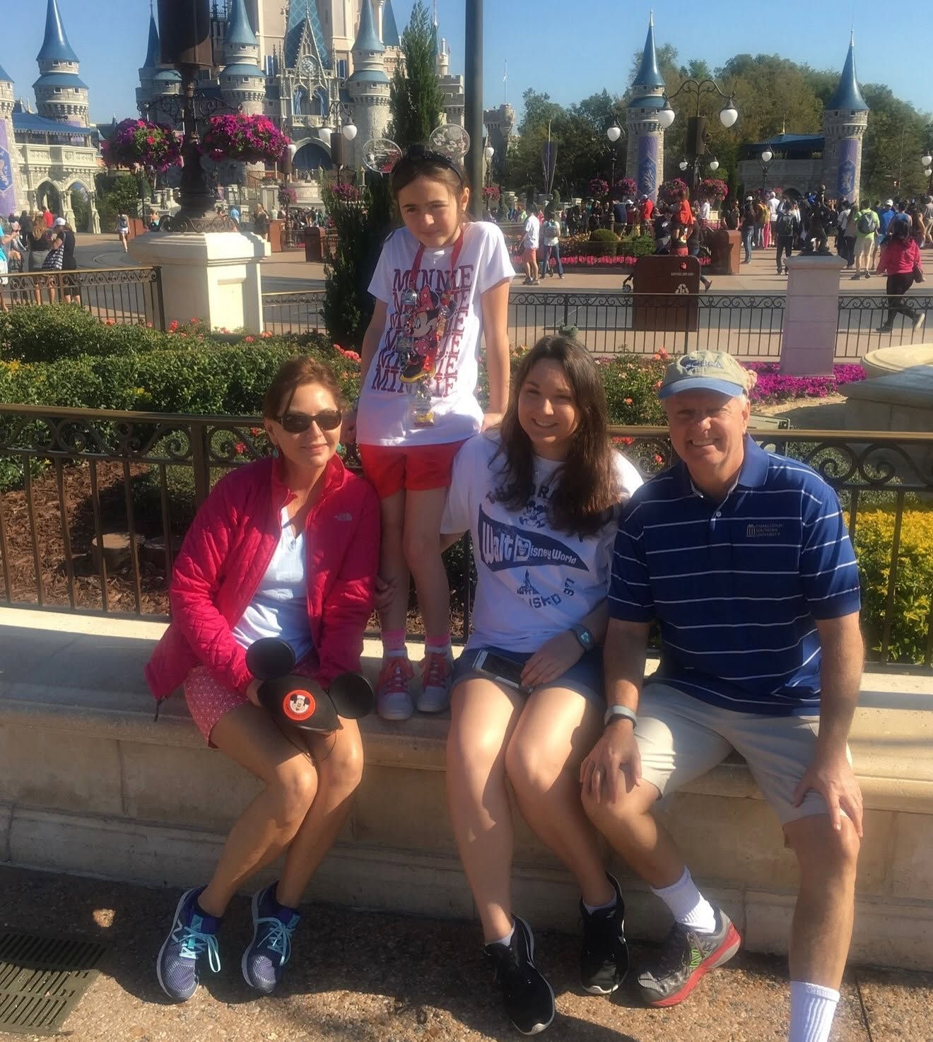 Emillie Roberts revealed during her eulogy the one piece of news that Lindsey Graham never got to hear. Here's a photo of him with his sister and his nieces at Magic Kingdom posted on July 14, 2026. | Source: Facebook/Emillie Roberts