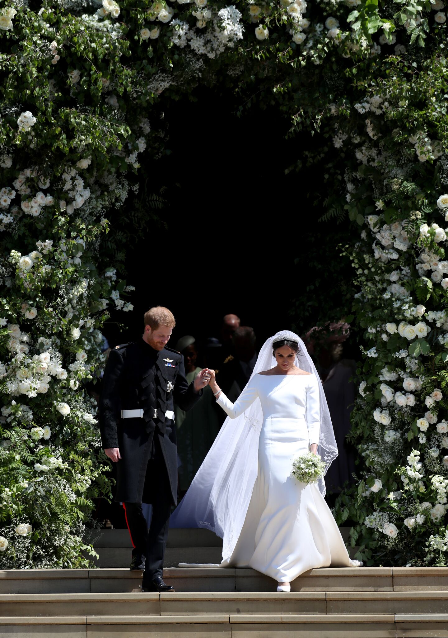 The Duke and Duchess of Sussex after their wedding | Getty Images /  Global Images Ukraine