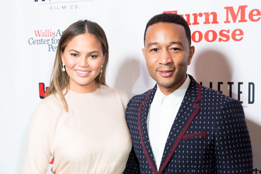 Chrissy Teigen and John Legend at "Turn Me Loose" at Wallis Annenberg Center for the Performing Arts on October 19, 2017 | Photo: Getty Images