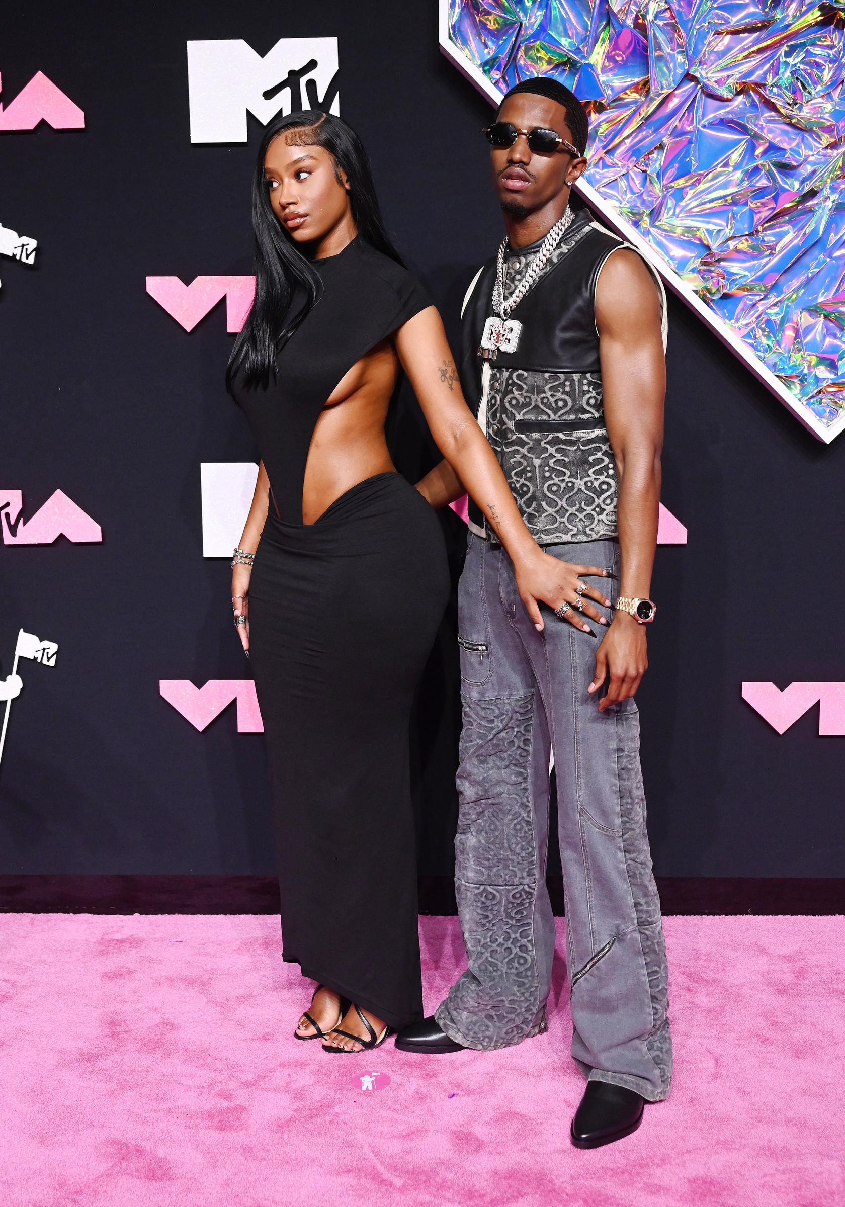 Raven Tracy and King Combs at the MTV Video Music Awards on September 12, 2023, in Newark, New Jersey. | Source: Getty Images