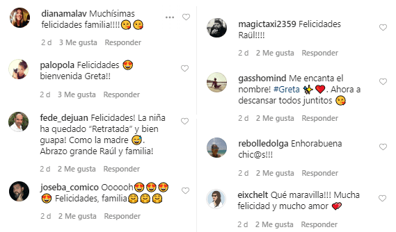 Comentarios recibidos por el humorista Raúl Pérez.  | Foto: Captura de pantalla de Instagram/ raulperez_76