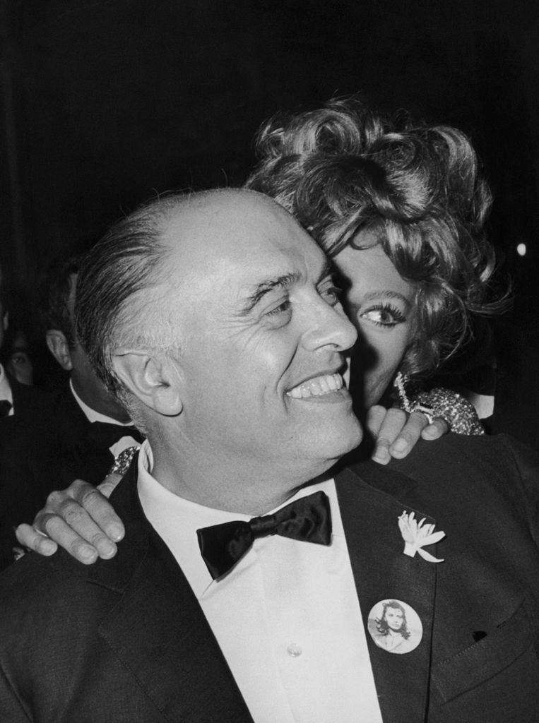 Italian film producer Carlo Ponti (1912 - 2007) with his wife, Italian actress Sophia Loren, at the premiere of their film 'C'era una volta...' at the San Carlo Theatre, Naples, 20th October 1967. | Source: Getty Images