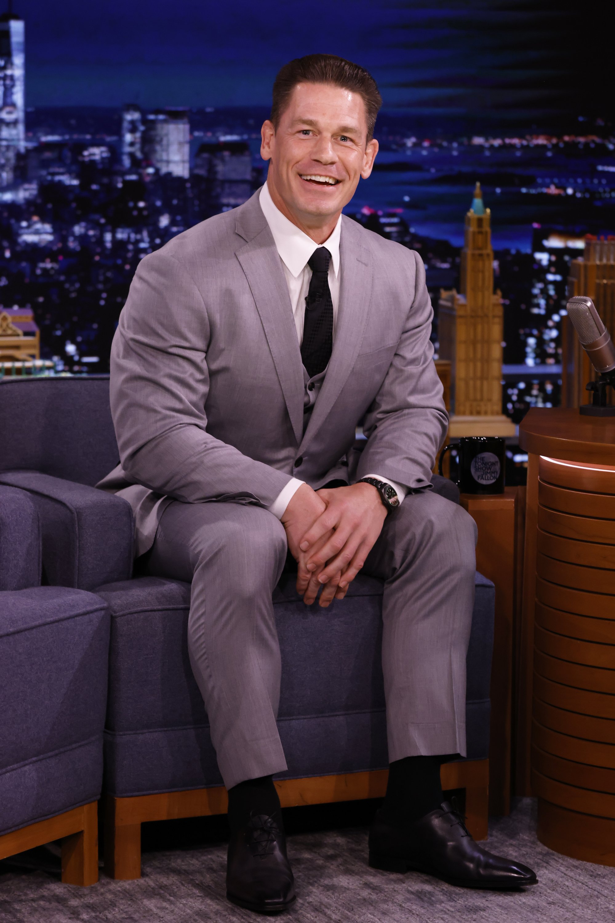 John Cena on "The Tonight Show Starring Jimmy Fallon" on Thursday, September 9, 2021. | Source: Getty Images