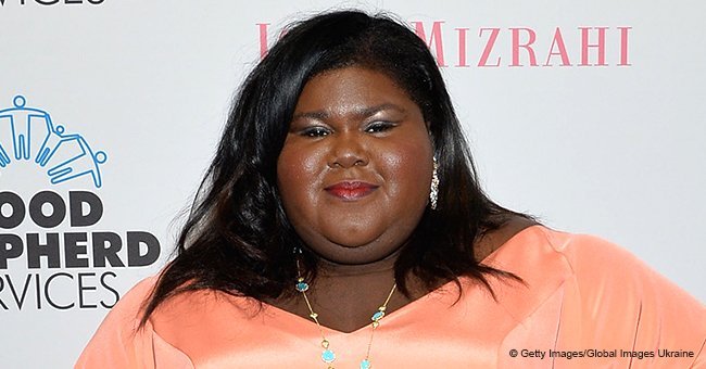 Gabby Sidibe flaunts her much slimmer body in jumper and tight camo pants in new photo