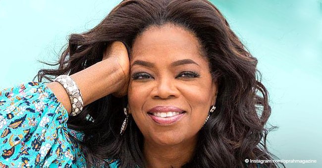 Oprah's 'daughter-girl' stuns in strapless black and white jumpsuit in pic with friends