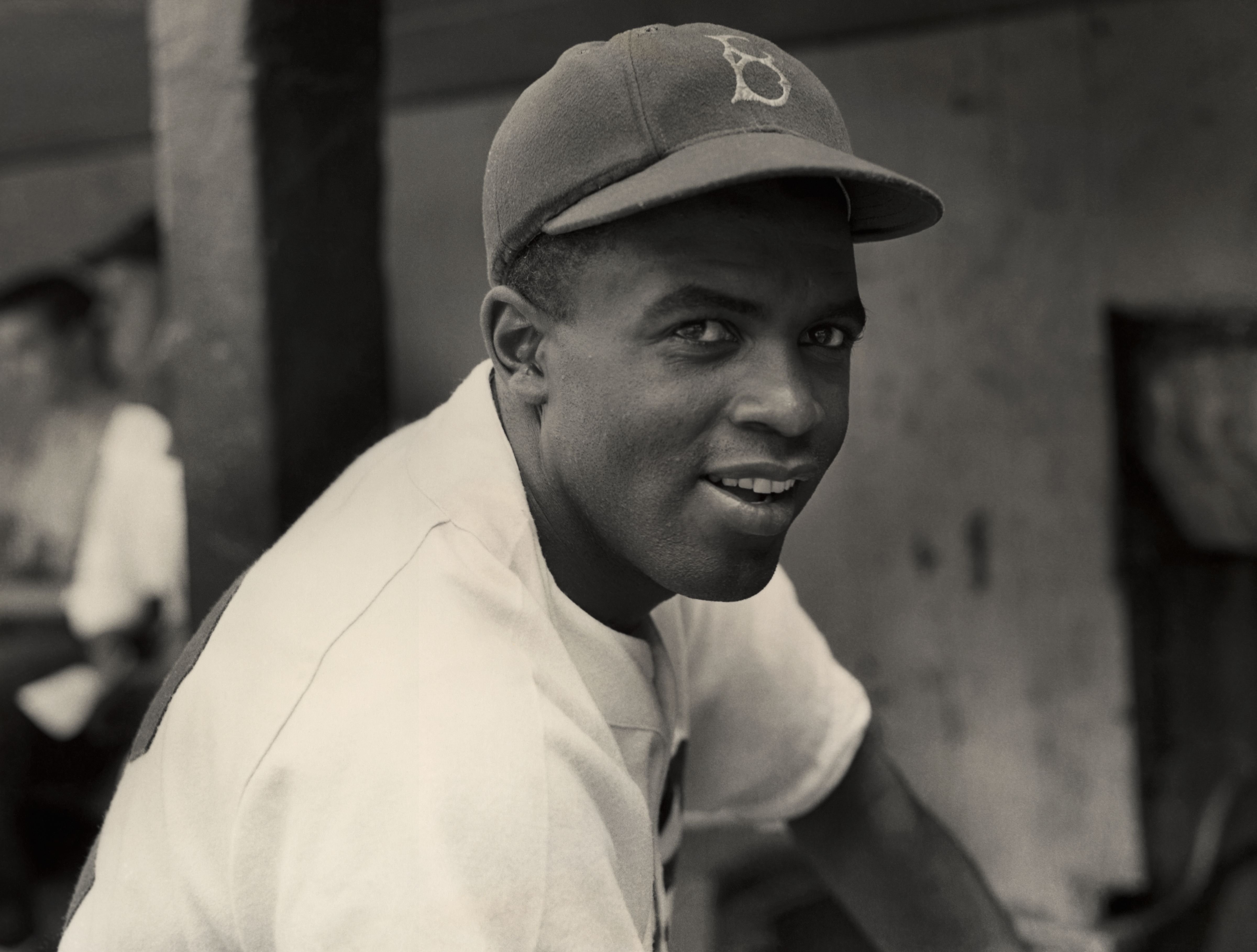 Jackie Robinson in his Brooklyn Dodgers' uniform in 1945 | Source: Getty Images