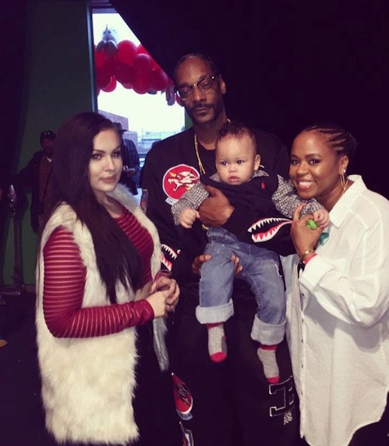 Jessica Kyzer, Zion Broadus, Snoop Dogg and Shante Broadus at Zion's first birthday party | Source: Jessica Kyzer