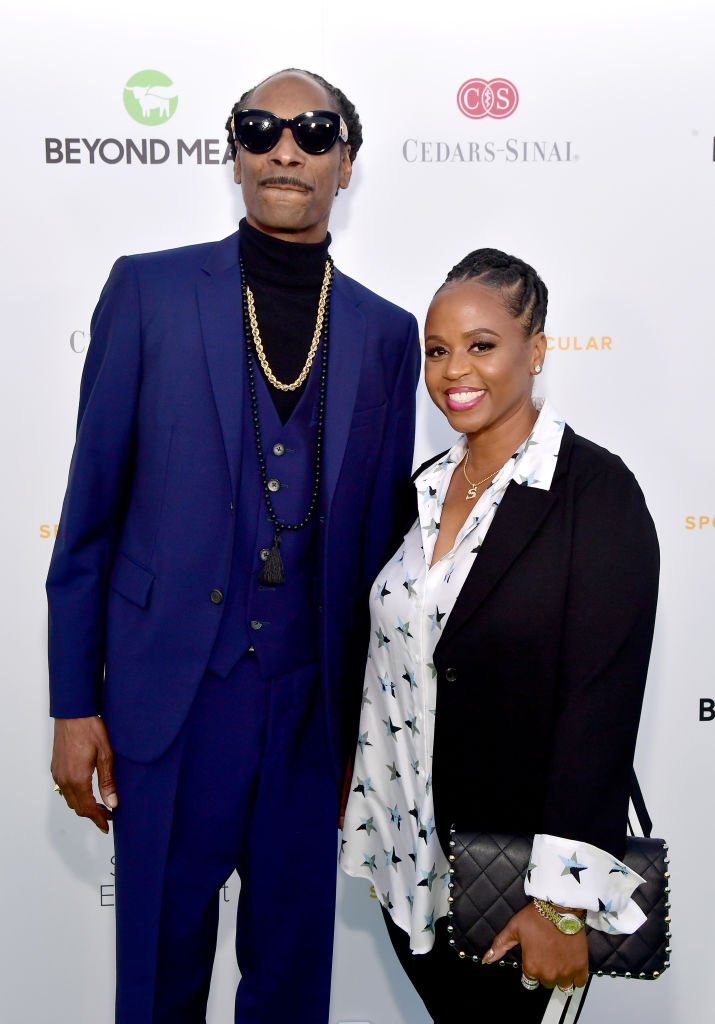 Snoop Dogg (L) and Shante Broadus attend the 34th Annual Cedars-Sinai Sports Spectacular at The Compound | Photo: Getty Images