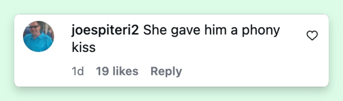 A netizen's reaction on Instagram to Terry Crews and Rebecca King-Crews' appearance at the 2026 Gold Gala | Source: Instagram/movietvnewsofficial