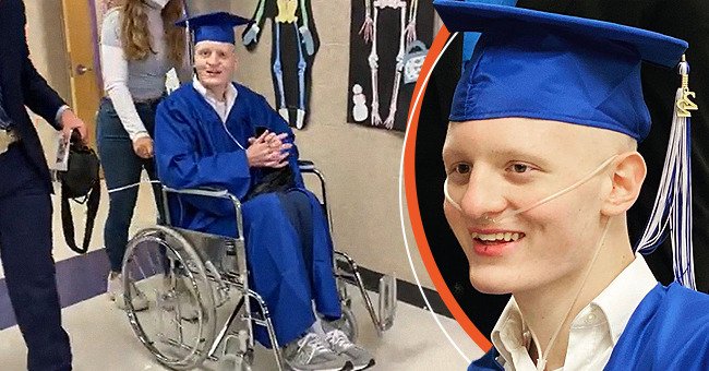Adam Wright graduating. │Source: facebook.com/thecancerchallenge twitter.com/ChelseaHelms1