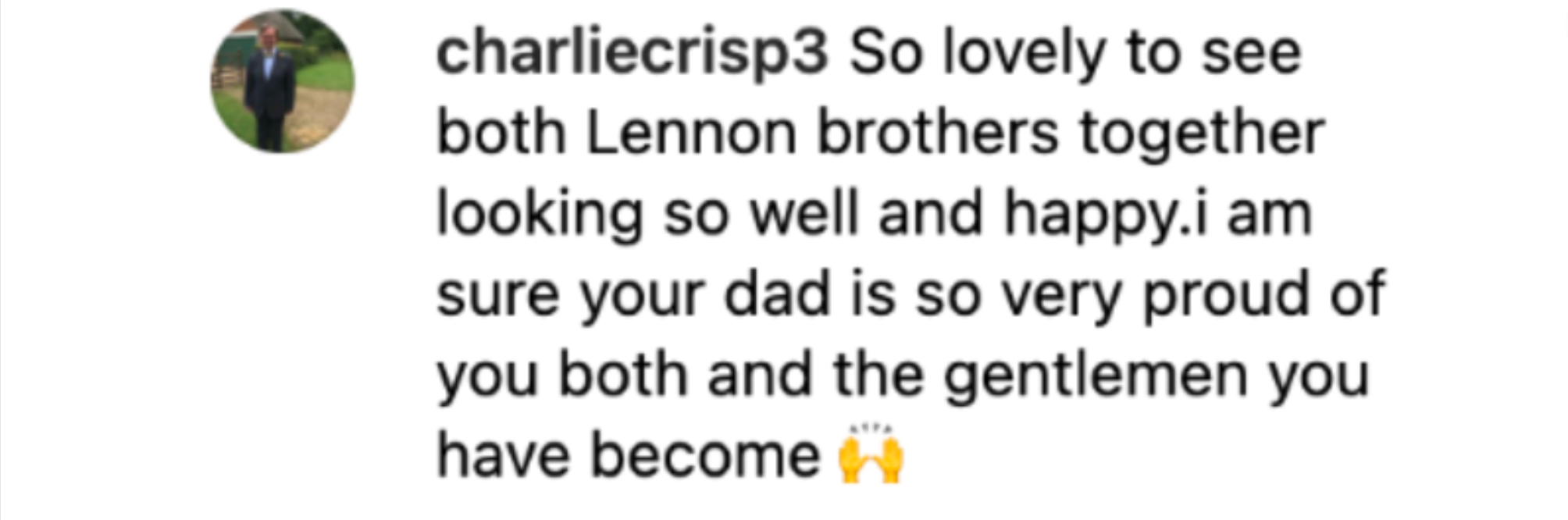 Comments about Julian and Sean Lennon | Source: Instagram.com/Julespicturepalace