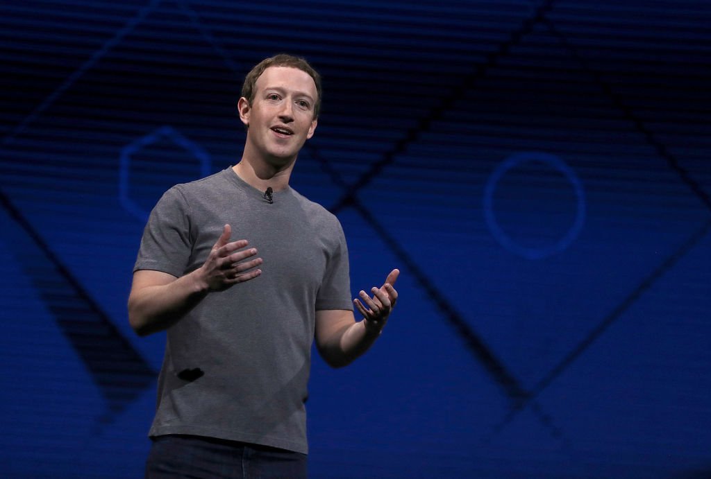 Mark Zuckerberg delivers the keynote address at Facebook's F8 Developer Conference on April 18, 2017, in San Jose, California. | Source: Getty Images.