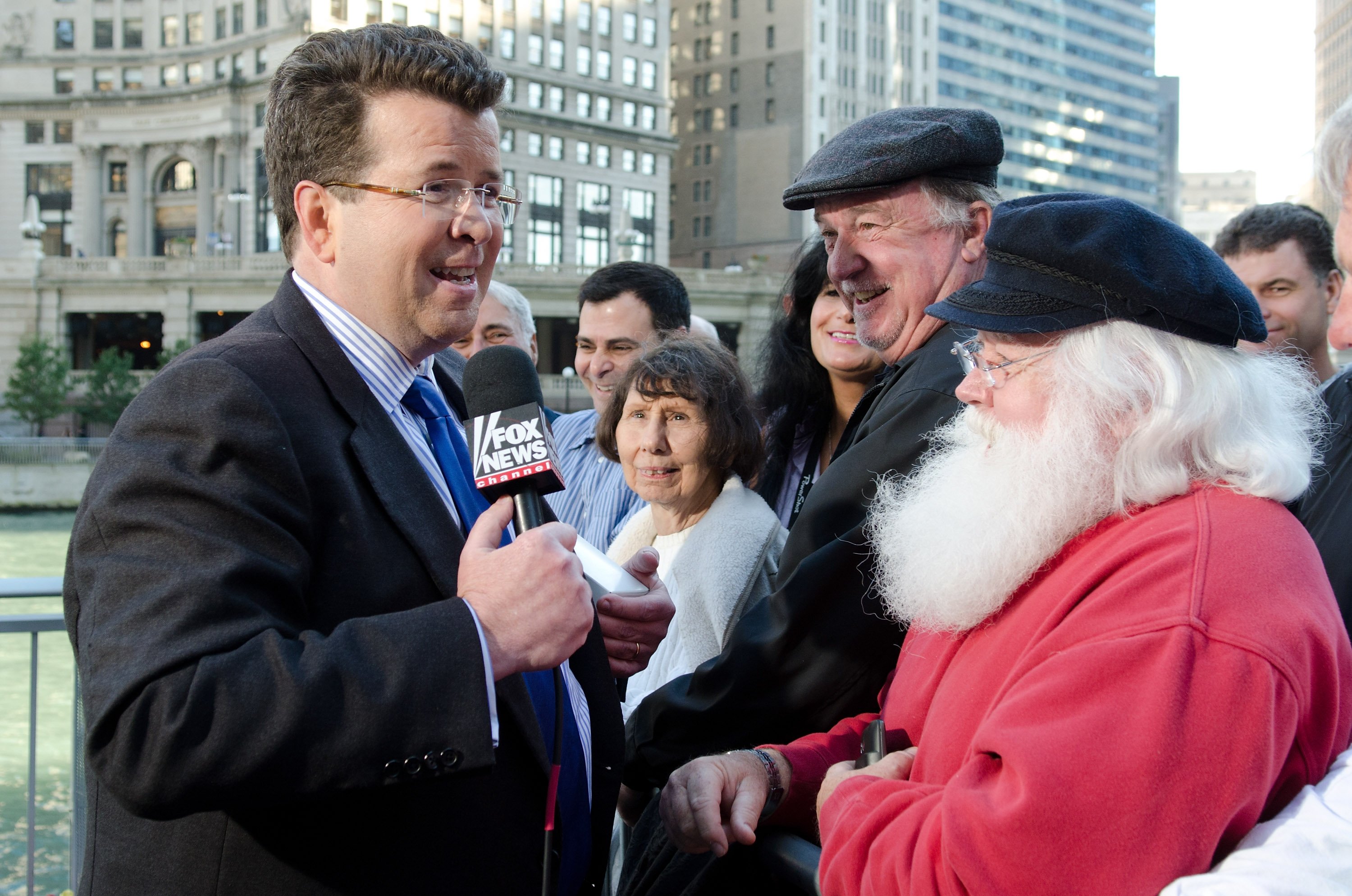 Neil Cavuto speaks with the audience during FOX's "Your World with Cavuto" live from the River Walk at Trump International Hotel & Tower on October 3, 2011 in Chicago, Illinois. | Source: Getty Images
