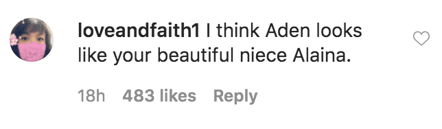 A Fan commented on Tamera Mowry's photo of her niece Alaina Housley and daughter, Ariah Housley | Source: Instagram.com/tameramowrytwo