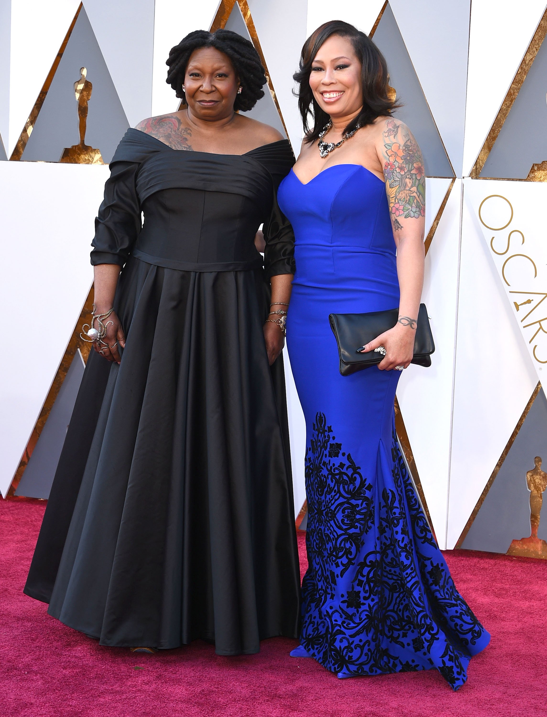 Whoopi Goldberg and her daughter, Alexandrea Martin, are pictured arriving at the 88th Annual Academy Awards at Hollywood & Highland Center on February 28, 2016, in Hollywood, California | Source: Getty Images