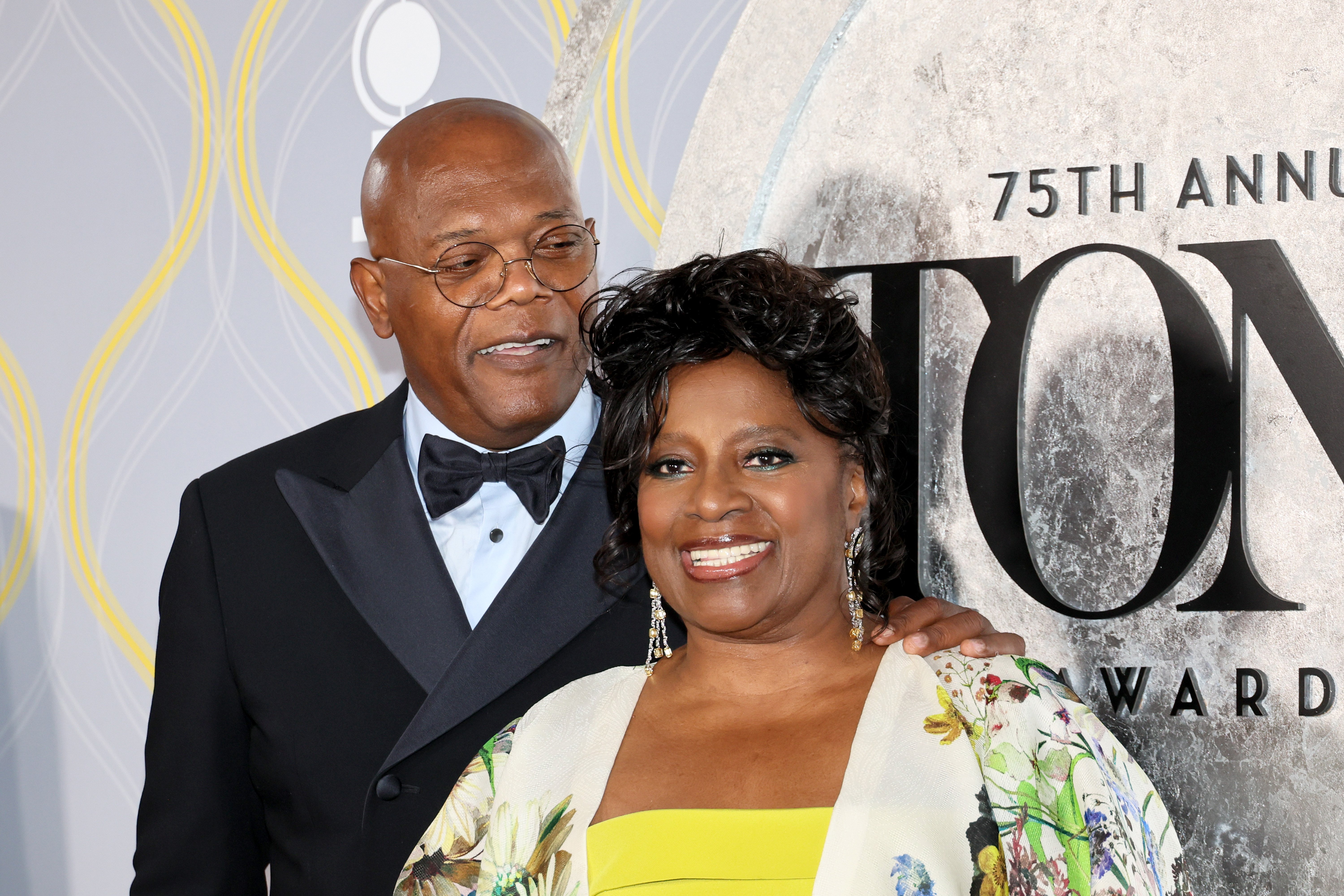 Samuel L. Jackson y LaTanya Richardson Jackson en la 75ª Entrega Anual de los Premios Tony en el Radio City Music Hall, el 12 de junio de 2022 en Nueva York. | Foto: Getty Images
