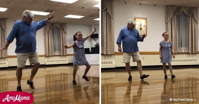 Grandfather and granddaughter become an internet sensation with their special tap dance routine