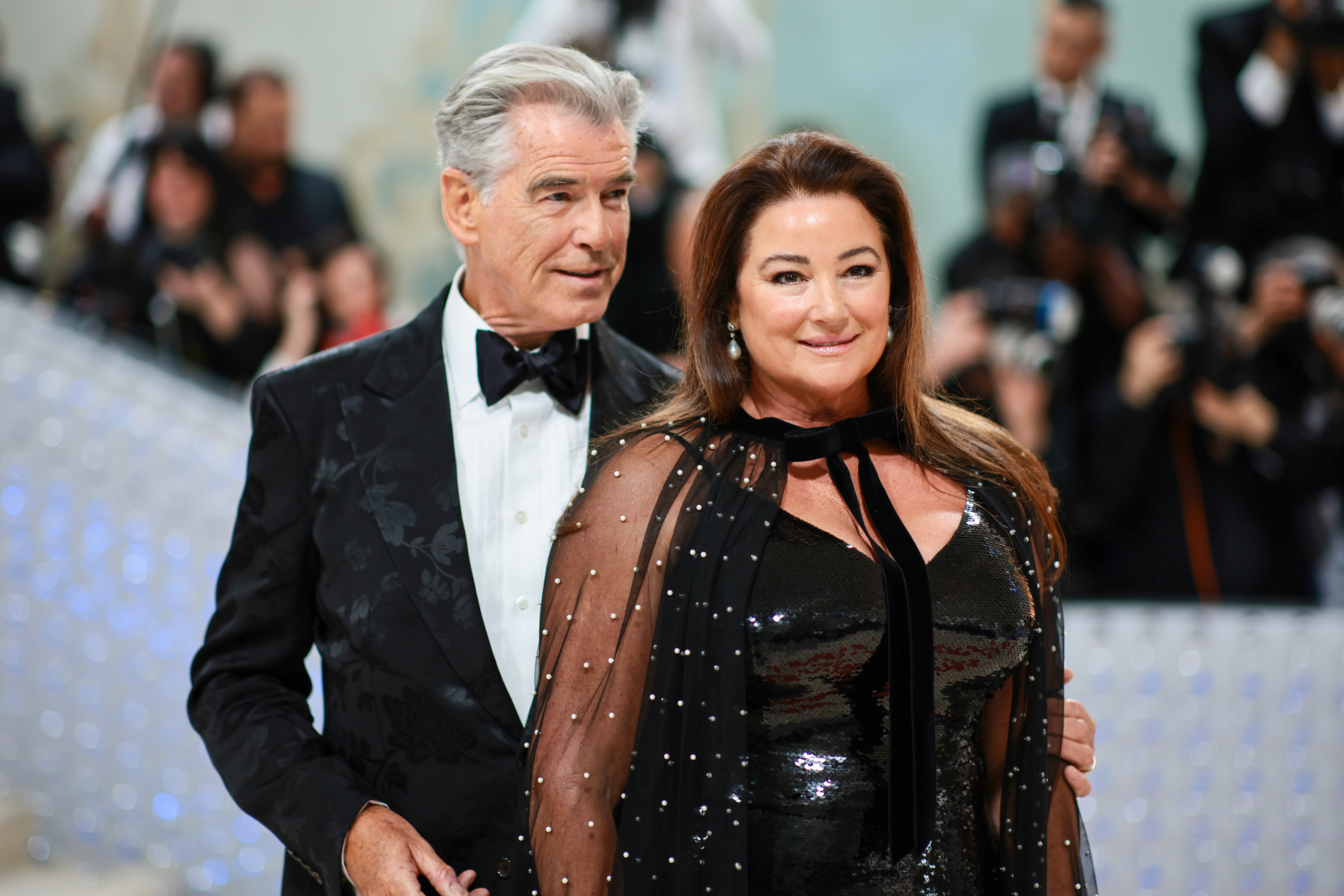 Pierce Brosnan and Keely Shaye Smith The Met Gala in New York in 2023 | Source: Getty Images