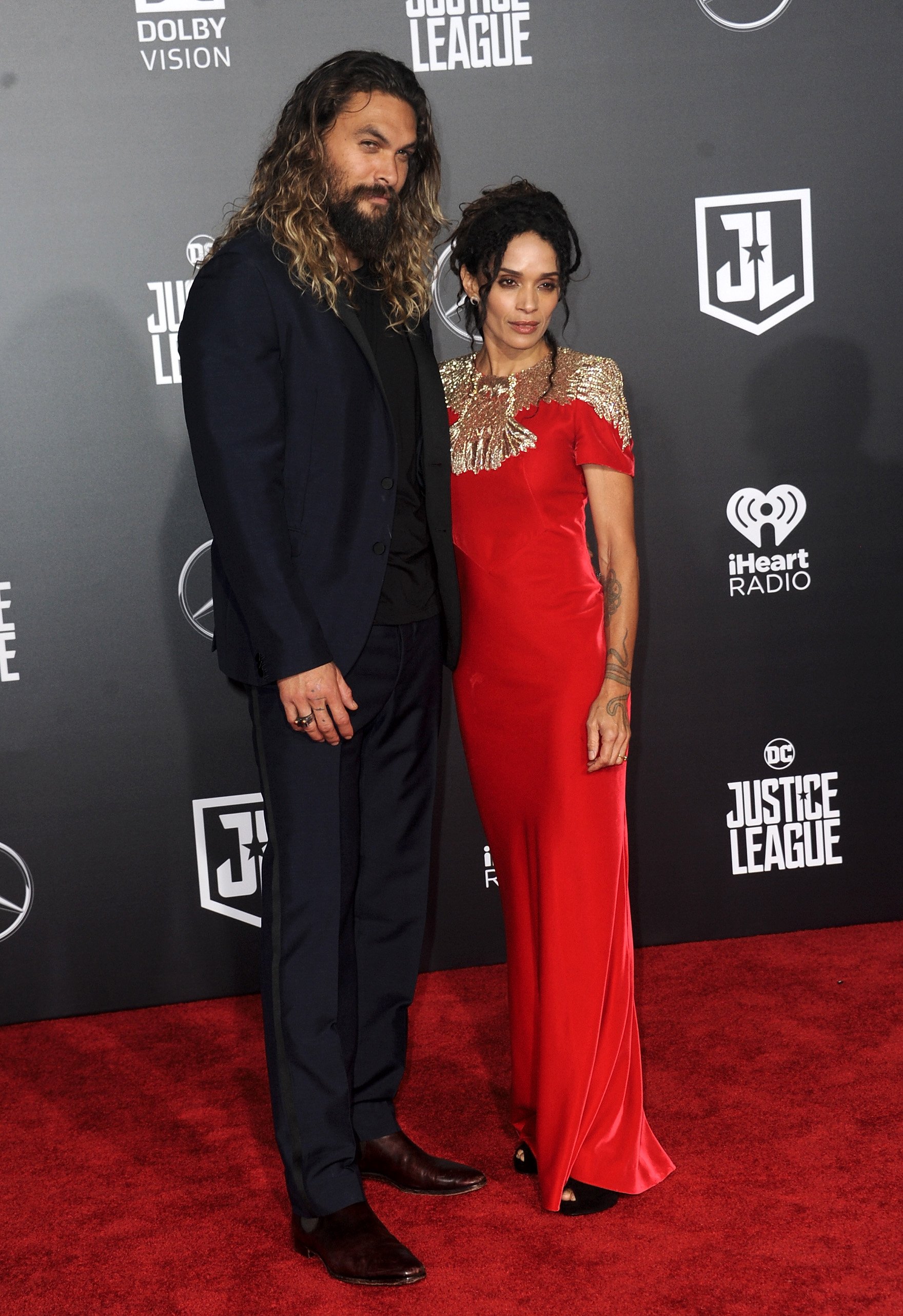 Jason Momoa and Lisa Bonet attend the premiere of "Justice League" in Hollywood, California on November 13, 2017 | Photo: Getty Images