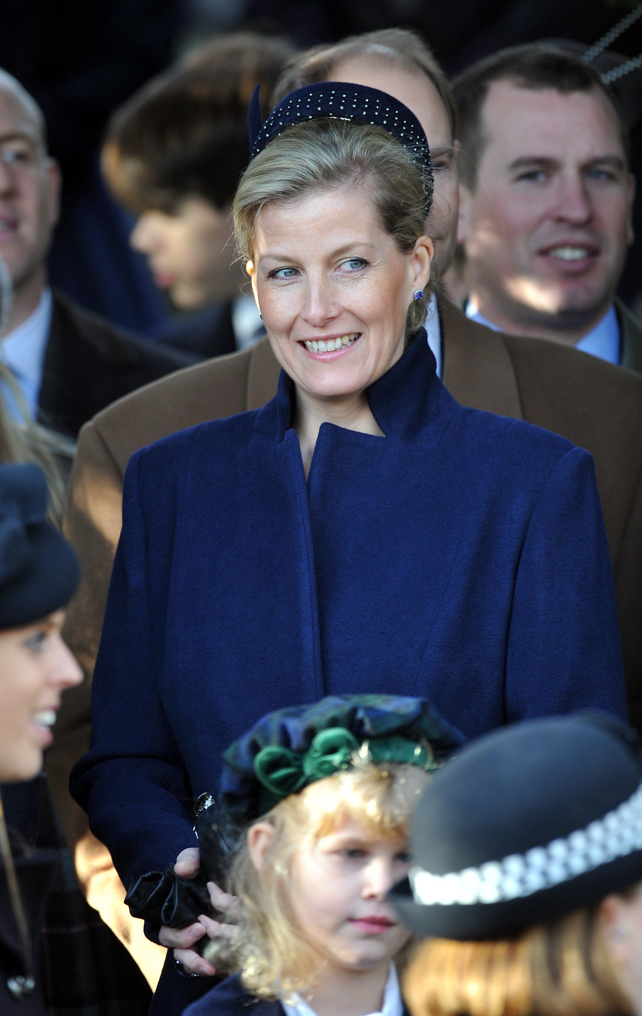 Britain's Sophie Countess of Wessex , wife of Prince Edward, Earl of Wessex, attends the Royal family Christmas Day church service at St Mary Magdalene Church in Sandringham, Norfolk, eastern England, on December 25, 2011  | Source: Getty Images