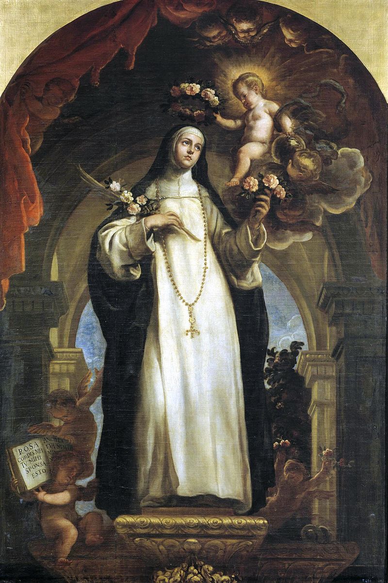 Santa Rosa de Lima por Claudio Coello.| Fuente: Wikipedia Santa Rosa de Lima por Claudio Coello.| Fuente: Wikipedia
