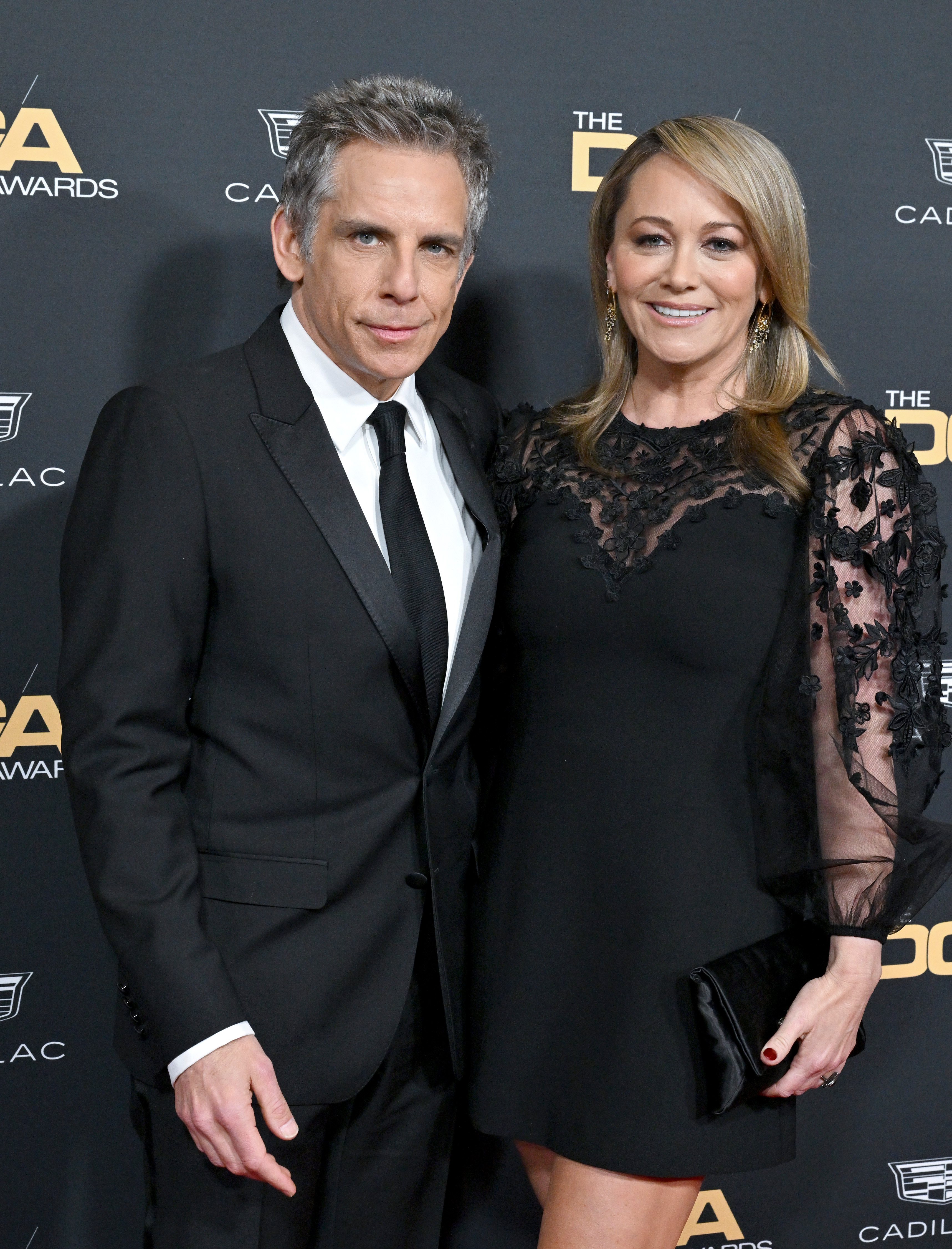 Ben Stiller and Christine Taylor at the 75th Directors Guild Of America Awards in Beverly Hills, California on February 18, 2023. | Source: Getty Images