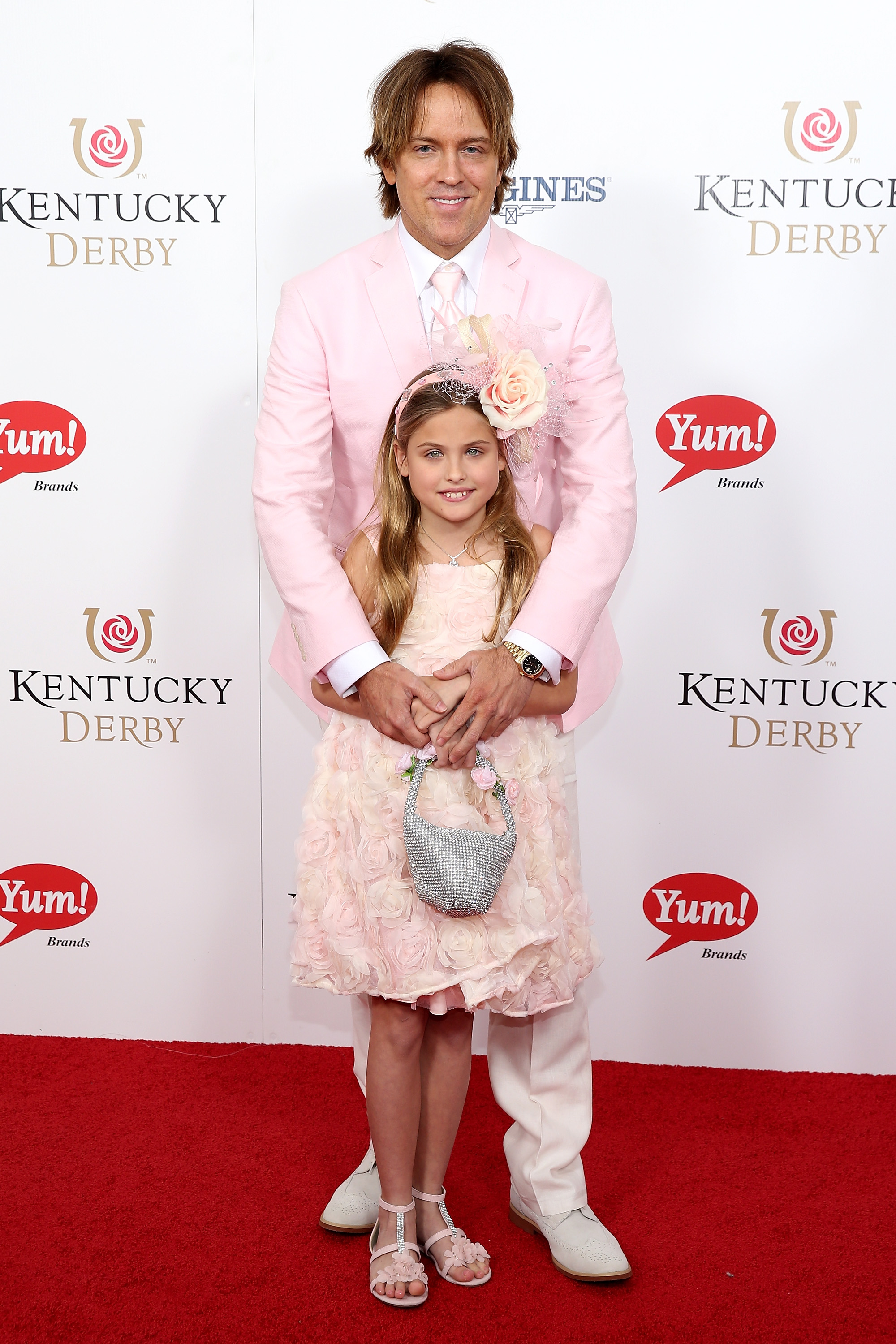 Larry Birkhead and Dannielynn Birkhead attend the 141st Kentucky Derby at Churchill Downs on May 2, 2015, in Louisville, Kentucky.