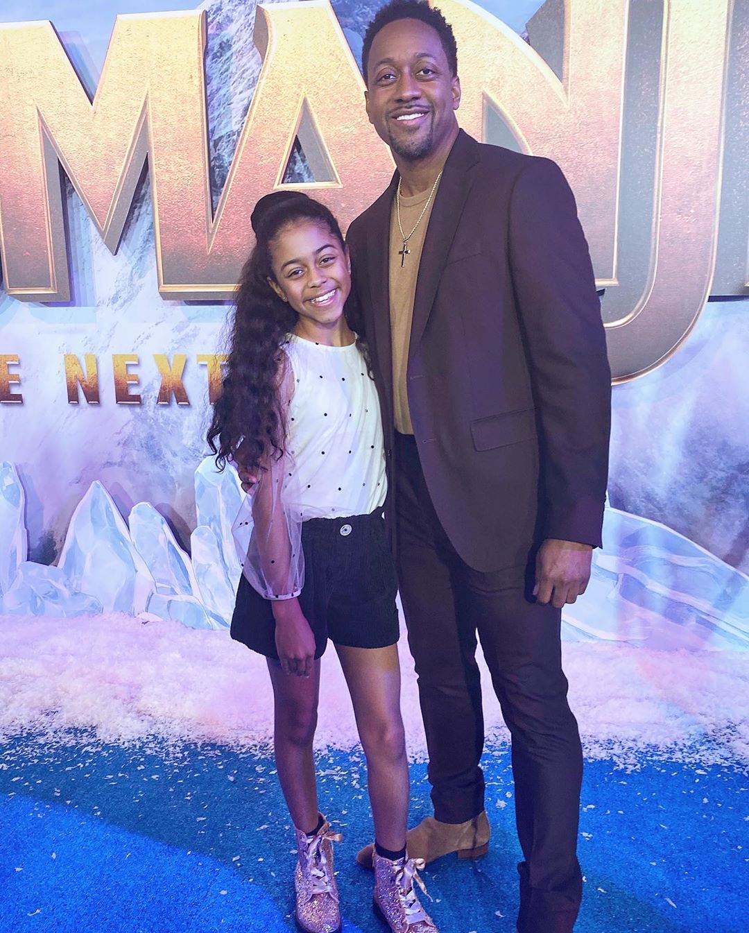 Jaleel White and his daughter Samaya attend the "Jumanji" movie premiere | Source: Getty Images/GlobalImagesUkraine