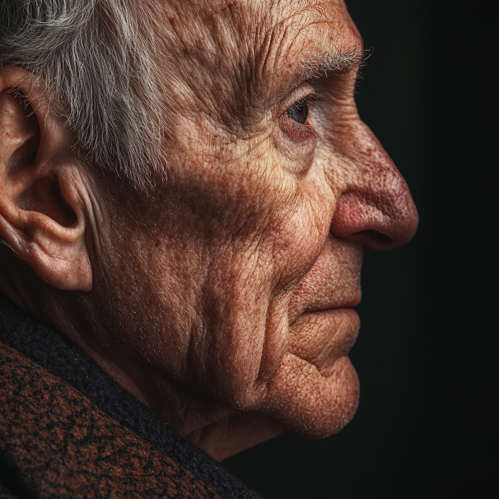 An emotional elderly man | Source: Midjourney